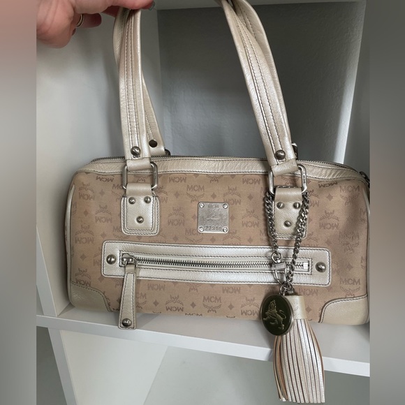 MCM Handbags - MCM shoulder bag w/ charm & tassel